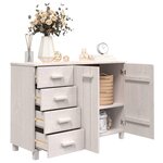 vidaXL Buffet MOLDE Blanc 113x40x80 cm Bois massif de pin