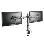 Newstar support de bureau réglable de 2 moniteurs 10"-32" 4-46 cm noir