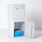 Boîte à colis Large Blanc 2 portes Acier galvanisé SMART PARCEL BOX®