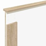 vidaXL Tête de lit Chêne Sonoma 75 cm Bois d'ingénierie