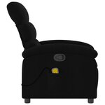vidaXL Fauteuil de massage inclinable Noir Tissu