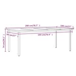 vidaXL Ensemble de salle à manger de jardin avec coussins 9 Pièces Marron
