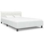 vidaXL Cadre de lit sans matelas blanc similicuir 140x200 cm