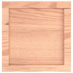 vidaXL Étagère murale marron clair bois chêne massif traité