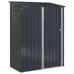 vidaXL Cabanons de jardin Anthracite 153 5 x 86 x 200 cm Métал