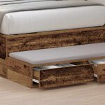 vidaXL Tiroirs de lit avec tiroir Bois ancien 75 x 36.5 x 16.5 cm