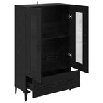 vidaXL Haut Armoire avec tiroir Chêne noir 70 x 31 x 115 cm