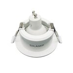 Support spot encastrable gu10 led orientable rond blanc - blanc - silamp