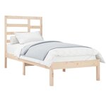vidaXL Cadre de lit sans matelas bois massif 90x190 cm