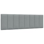 vidaXL Cadre de lit sans matelas Hanko gris clair 160x200 cm tissu