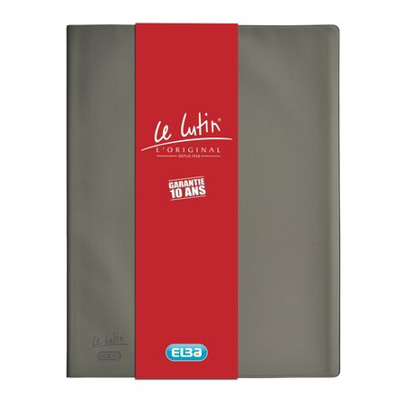 Protège-documents 'Le Lutin Original' PVC 30 Pochettes 60 Vues Gris ELBA