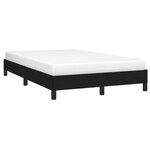 vidaXL Cadre de lit noir 120x190 cm tissu