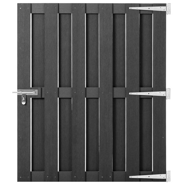 vidaXL Portillon WPC 100x112 cm Gris
