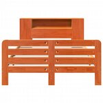 vidaXL Cadre de lit sans matelas cire marron 120x190cm bois pin massif