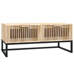 vidaXL Table basse 80x40x35 cm Bois d'ingénierie et fer