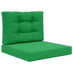 vidaXL Coussin de canapé d'extérieur Polyester Vert 60 x 60 cm