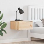 vidaXL Table de chevet avec tiroir 2 Pièces Marron 37 x 35 x 18 5 cm