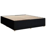 vidaXL Sommier à lattes de lit avec matelas Noir 180x200 cm Tissu
