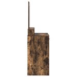 Coiffeuse vidaXL avec tiroirs en chêne fumé 100x41x140 cm