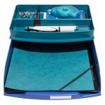 Corbeilles À Courrier Combo Styli Neo Deco - Bleu De France - X 6 - Exacompta