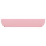 vidaXL Lavabo de luxe rectangulaire Rose mat 71x38 cm Céramique