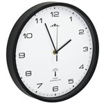 vidaXL Horloge murale radioguidée Mouvement à quartz 31 cm Blanc/noir