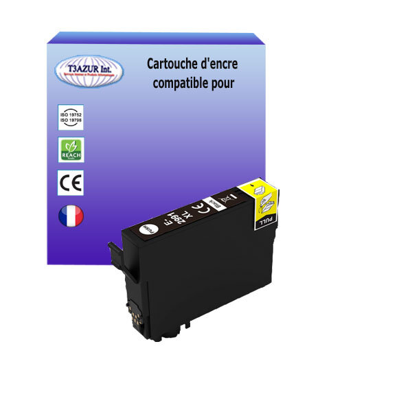 Cartouche Compatible pour Epson XP435, XP442, XP445, XP452, XP455 remplace Epson T2991 (29XL) Noire - T3AZUR