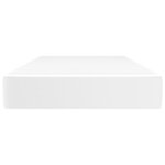 vidaXL Matelas de lit à ressorts ensachés Blanc 80x200x20cm Similicuir