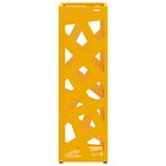 vidaXL Porte-parapluie Moutarde 15 5 x 15 5 x 49 cm Métal