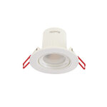 Spot encastrable led intégré - rgb - orientable - cons. 6 8w (eq. 40w) - 345 lumens - blanc chaud