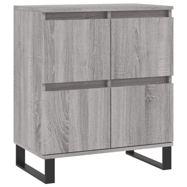 vidaXL Buffet Sonoma gris 60x35x70 cm Bois d'ingénierie