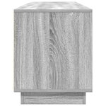 vidaXL Meuble TV avec lumières LED sonoma gris 193 5x41x50 cm