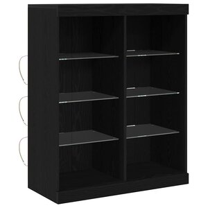 vidaXL Buffet Chêne noir 41 x 37 x 100 cm Bois d'ingénierie