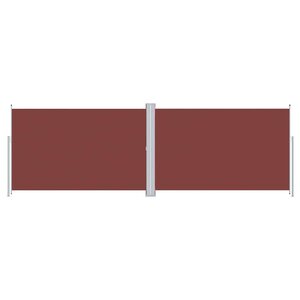 vidaXL Auvent latéral rétractable Marron 220x600 cm