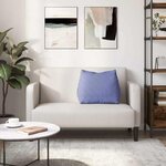 vidaXL Coussin de Dos Bleu denim 60 x 20 x 50 cm tissu