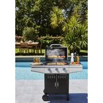 COOKING BOX Barbecue a gaz Paarl - 3 feux - Grilles émaillées - 52 x 34 cm