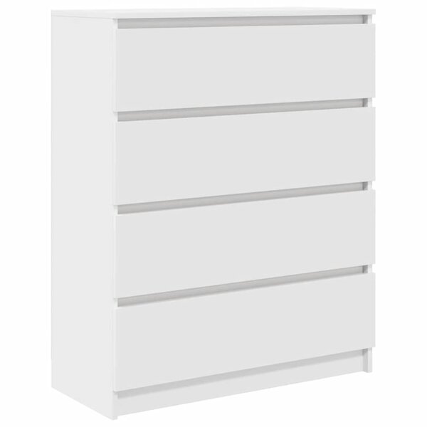 vidaXL Buffet blanc 80x35x99 cm bois d’ingénierie