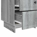 vidaXL Cabinet de chevet avec tiroir Sonoma gris 43 x 41 x 66 5 cm