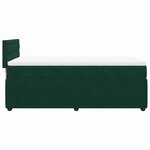 vidaXL Sommier à lattes de lit avec matelas Vert foncé 90x190 cm