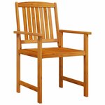 vidaXL Ensemble de salle à manger pour jardin 3 Pièces Marron