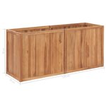 vidaXL Lit surélevé de jardin 150x50x70 cm Bois de teck solide