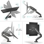 Onkron g80 blk support de bureau pour écran pc de 13 à 32 pouces noir