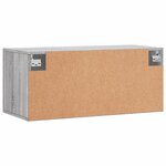 vidaXL Armoire murale sonoma gris 80x36 5x35 cm bois d'ingénierie