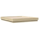 vidaXL Cadre de lit sans matelas chêne sonoma 180x200 cm
