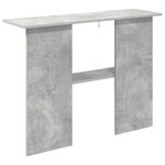 vidaXL Table console Gris béton 100 x 30 x 75 cm Bois d'ingénierie