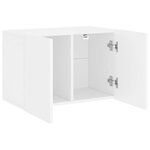 vidaXL Meuble TV mural blanc 60x30x41 cm