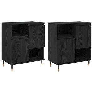 vidaXL Buffets 2 Pièces Chêne noir