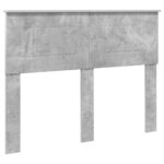 vidaXL Tête de lit Gris béton 135 cm Bois d'ingénierie