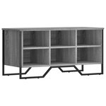 vidaXL Armoire à chaussures sonoma gris 90x38x45 5cm bois d'ingénierie