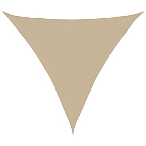 vidaXL Voile de parasol tissu oxford triangulaire 3 6x3 6x3 6 m beige